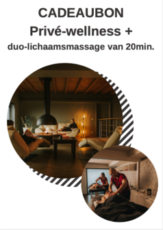 2u priv&eacute;-wellness voor 2 personen + duo-rugmassage van 20min.